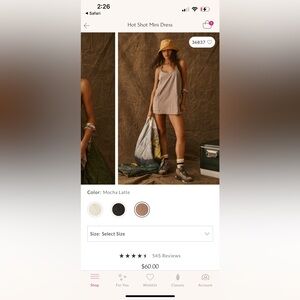 Free People Movement Hot Shot Mini Dress - Size Medium